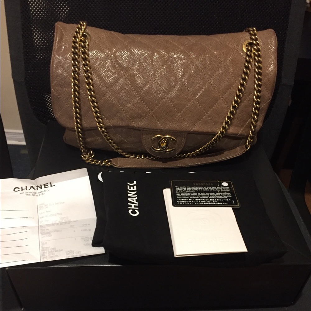 Chanel shiva easy flap jumbo bag